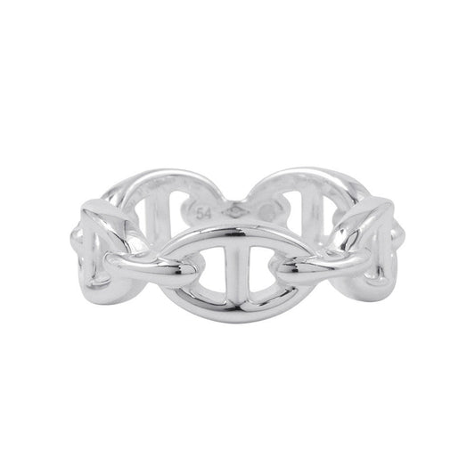 HERMES Chaine d'Ancre Ring Size PM/54/#14 SV925