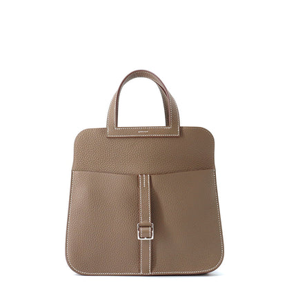 HERMES Halzan Etoupe Taurillon Clemence Size 25