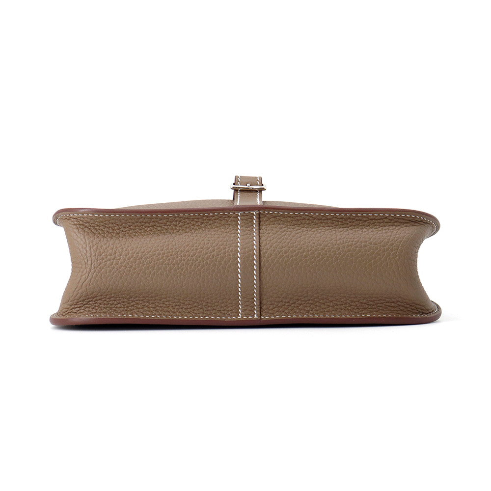 HERMES Halzan Etoupe Taurillon Clemence Size 25