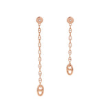 HERMES Chaine d'Ancre New Farandole Earrings Size TPMH119550B 00 18K Pink Gold