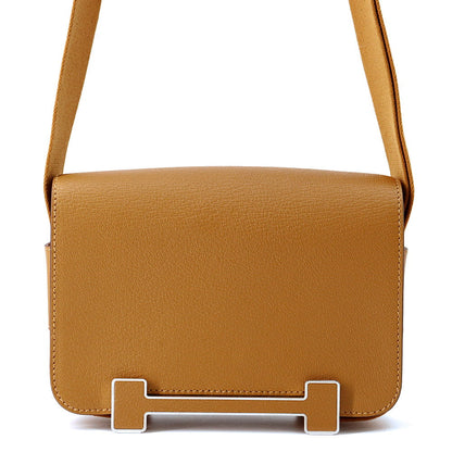 HERMES Geta Camel Chevre Myzore Goatskin