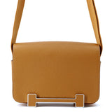 HERMES Geta Camel Chevre Myzore Goatskin