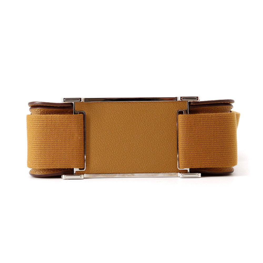 HERMES Geta Camel Chevre Myzore Goatskin