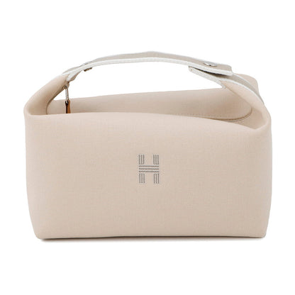 HERMES Brid a Black Beige Canvas Size GM