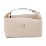 HERMES Brid a Black Beige Canvas Size GM