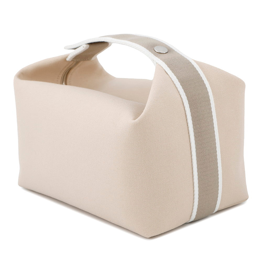 HERMES Brid a Black Beige Canvas Size GM