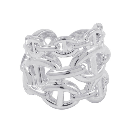 HERMES Chaine d'Ancre Anchene Ring Size GM/52/#12 SV925