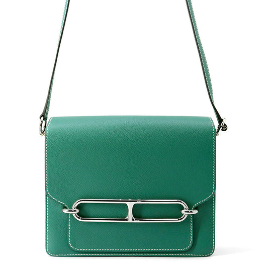 HERMES Sac Roulis Vert Vertigo Evercolor Size 23