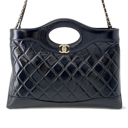 CHANEL CHANEL31 Shopping Bag BlackAS4854 Shiny Lambskin