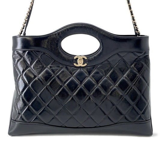 CHANEL CHANEL31 Shopping Bag BlackAS4854 Shiny Lambskin