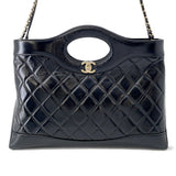 CHANEL CHANEL31 Shopping Bag BlackAS4854 Shiny Lambskin