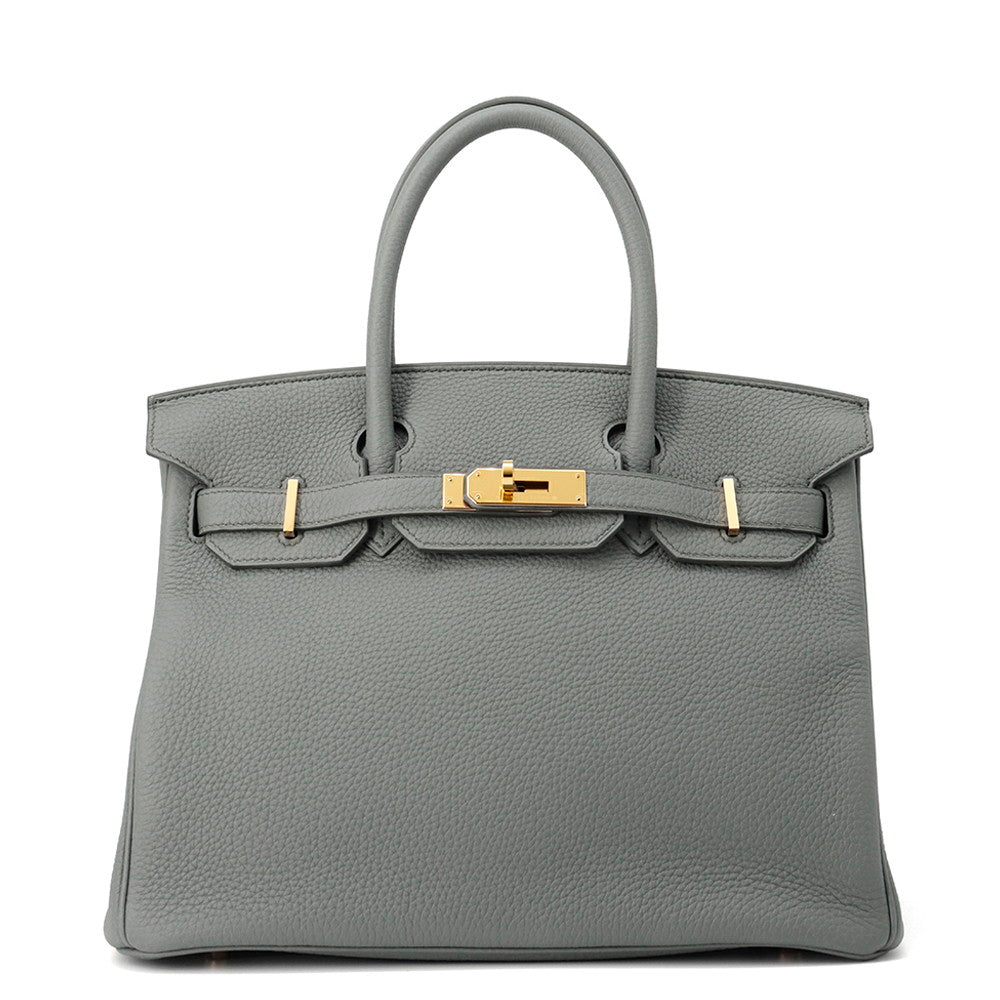HERMES Birkin Vert Amand Togo Leather Size 30