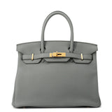 HERMES Birkin Vert Amand Togo Leather Size 30