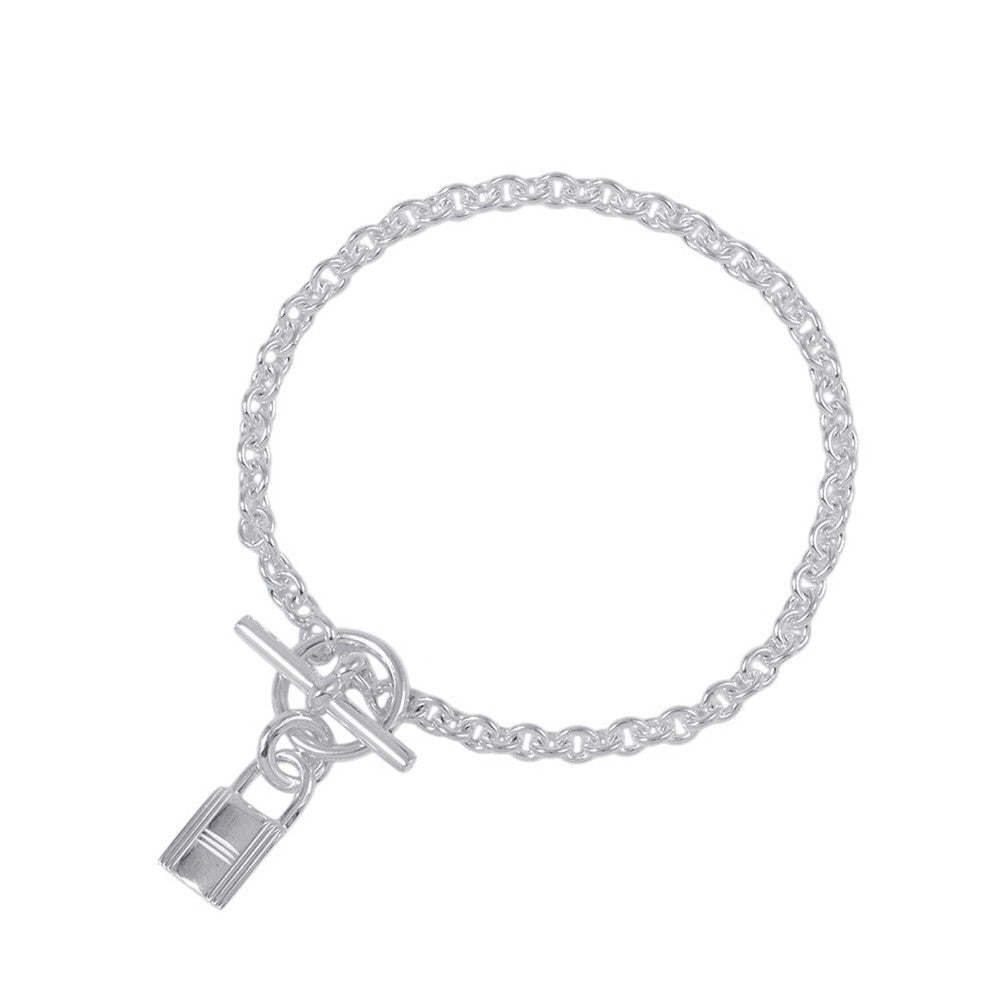 HERMES Amulette Kelly Cadena Bracelet SV925