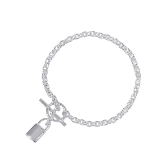 HERMES Amulette Kelly Cadena Bracelet SV925