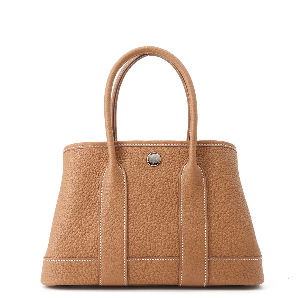 HERMES Neo Garden Gold Negonda Leather Size 23