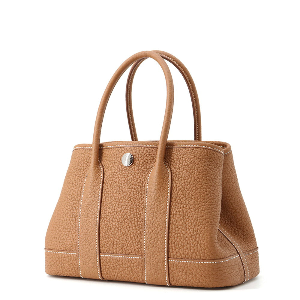 HERMES Neo Garden Gold Negonda Leather Size 23
