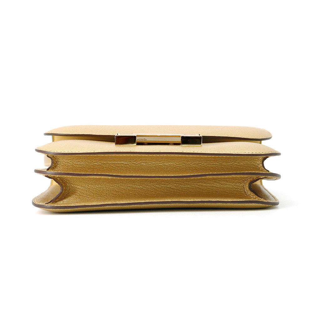 HERMES Constance3 Miroir Dore Chevre Shamqila Size Mini