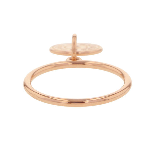 HERMES Gambade Clous de Sel Sellier Ring Size 52/#12 18K Pink Gold