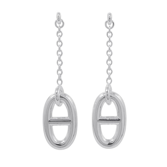 HERMES Chaine d'Ancre Farandole Earrings Size MM SV925