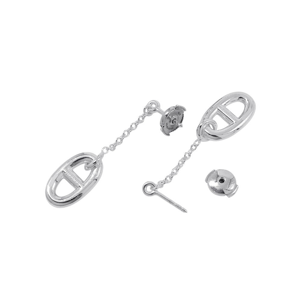 HERMES Chaine d'Ancre Farandole Earrings Size MM SV925
