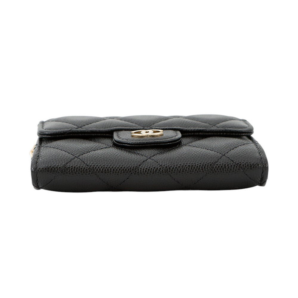 CHANEL Matelasse Chain wallet BlackAP0238 Caviar Leather