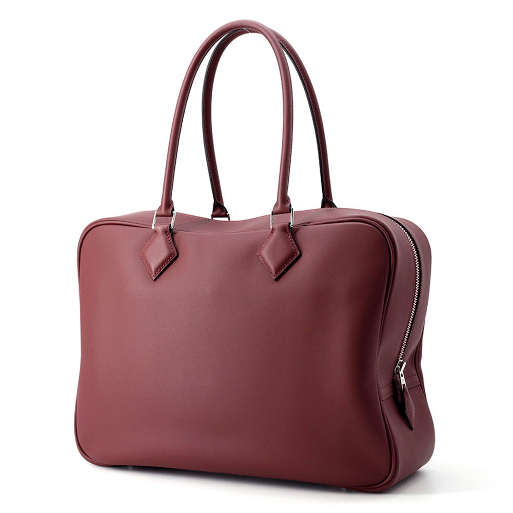 HERMES Plume Rouge H Swift Leather Size 32
