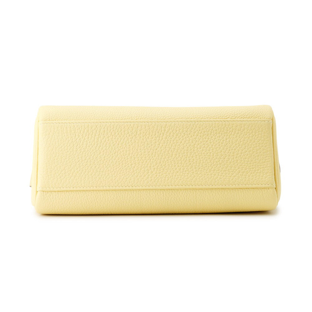 HERMES Kelly Messenger Jaune Poussin Togo Leather Size PM