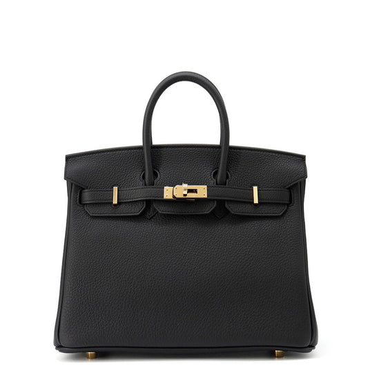 HERMES Birkin Black Togo Leather Size 25