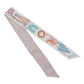 HERMES Twilly Chevaloscope Pointier White/Rose/VertH853954S Silk100%