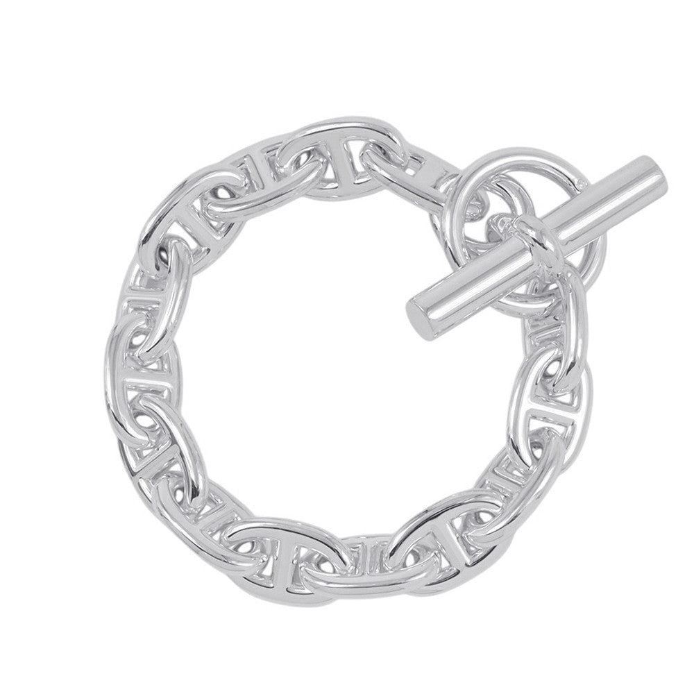 HERMES Chaine d'Ancre Bracelet 14 frames Size MM SV925