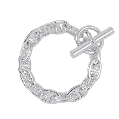 HERMES Chaine d'Ancre Bracelet 14 frames Size MM SV925