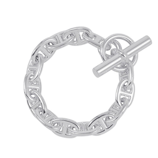 HERMES Chaine d'Ancre Bracelet 14 frames Size MM SV925