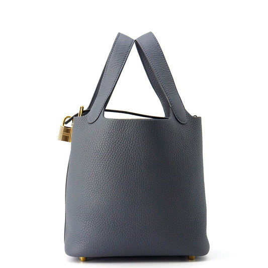 HERMES Picotin Lock Grimist Taurillon Clemence Size PM