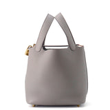 HERMES Picotin Lock Gris Meyer Taurillon Clemence Size PM