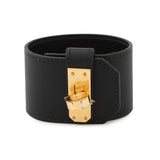 HERMES Kelly TwistGM Bracelet Size T3 Black Swift Leather