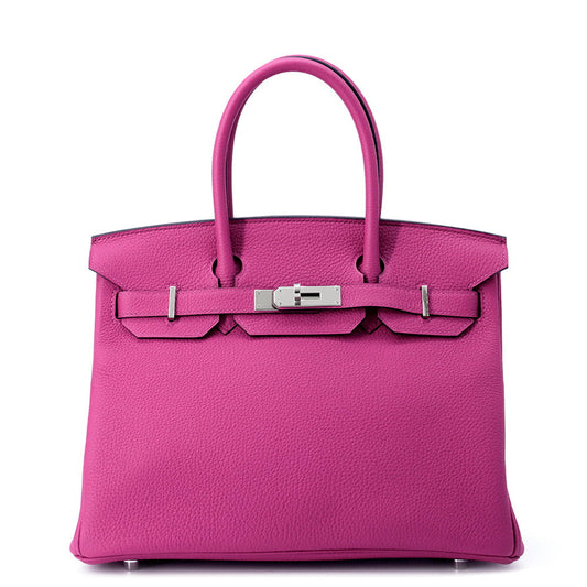 HERMES Birkin Rose Purple Togo Leather Size 30