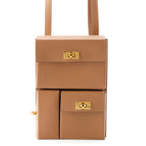 HERMES Kelly Multi Pocket Gold Epsom