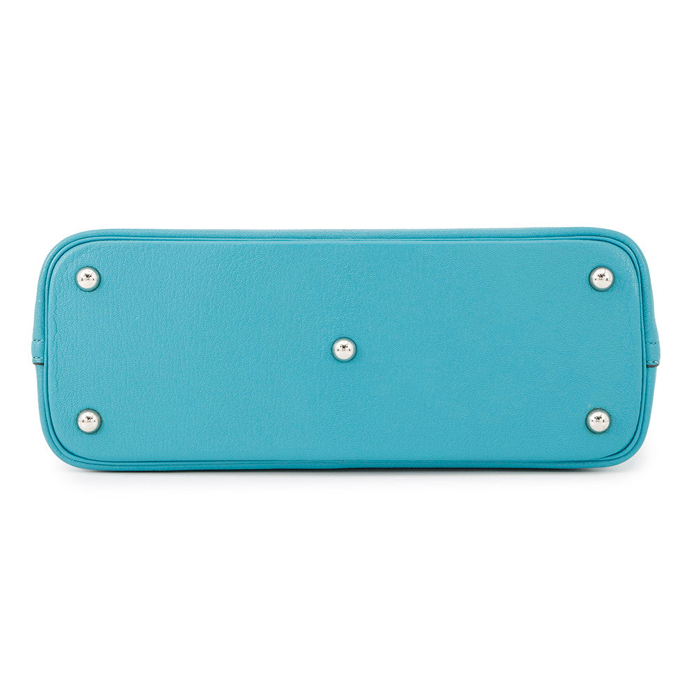 HERMES Bolide Turquoise Chevre Myzore Goatskin Size 31