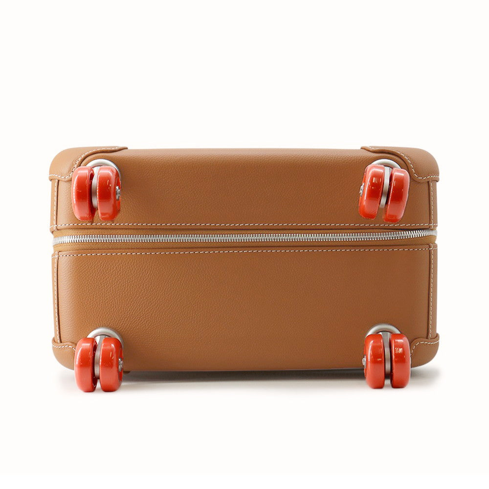 HERMES RMS Rolling Mobility Suitcase Gold Toile H Taurillon Clemence
