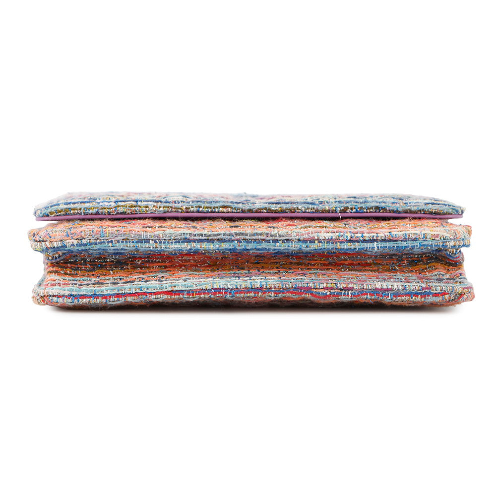CHANEL Chain wallet Multicolor Tweed