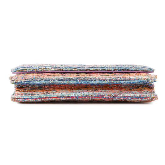 CHANEL Chain wallet Multicolor Tweed