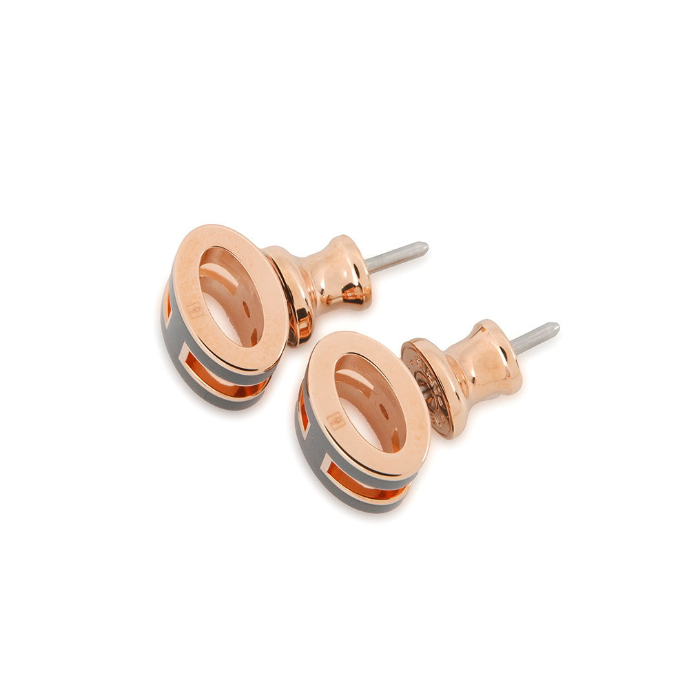 HERMES Pop Ash Mini Earrings Size Mini Black Metal