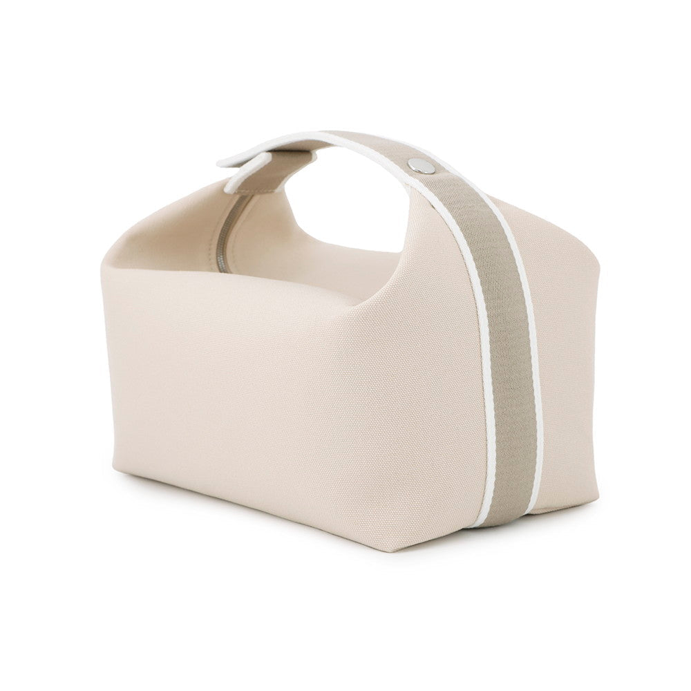 HERMES Brid a Black Beige Canvas Size GM