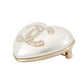 CHANEL Heart Brooch Rhinestone PearlAB7006 Gold Plated Rhinestone