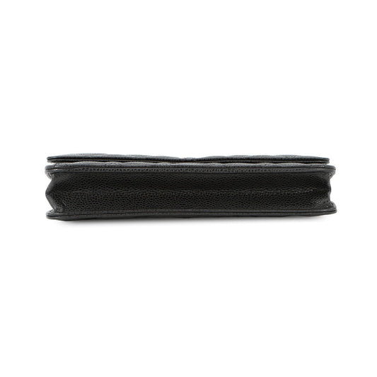 CHANEL Matelasse Chain wallet BlackAP0250 Caviar Leather