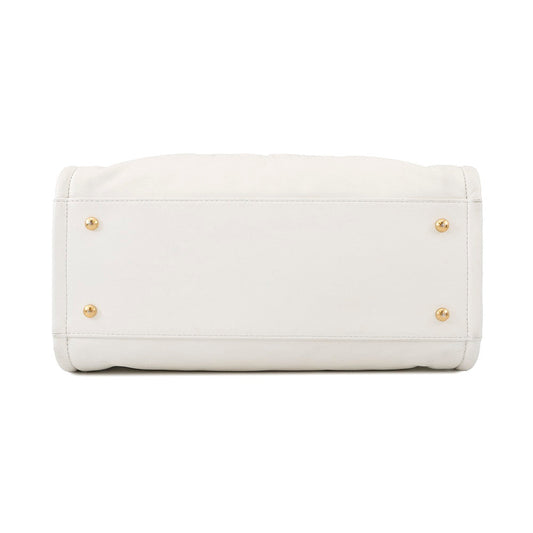CHANEL Deauville Line 2WAYBag WhiteAS3351 Leather Size MM