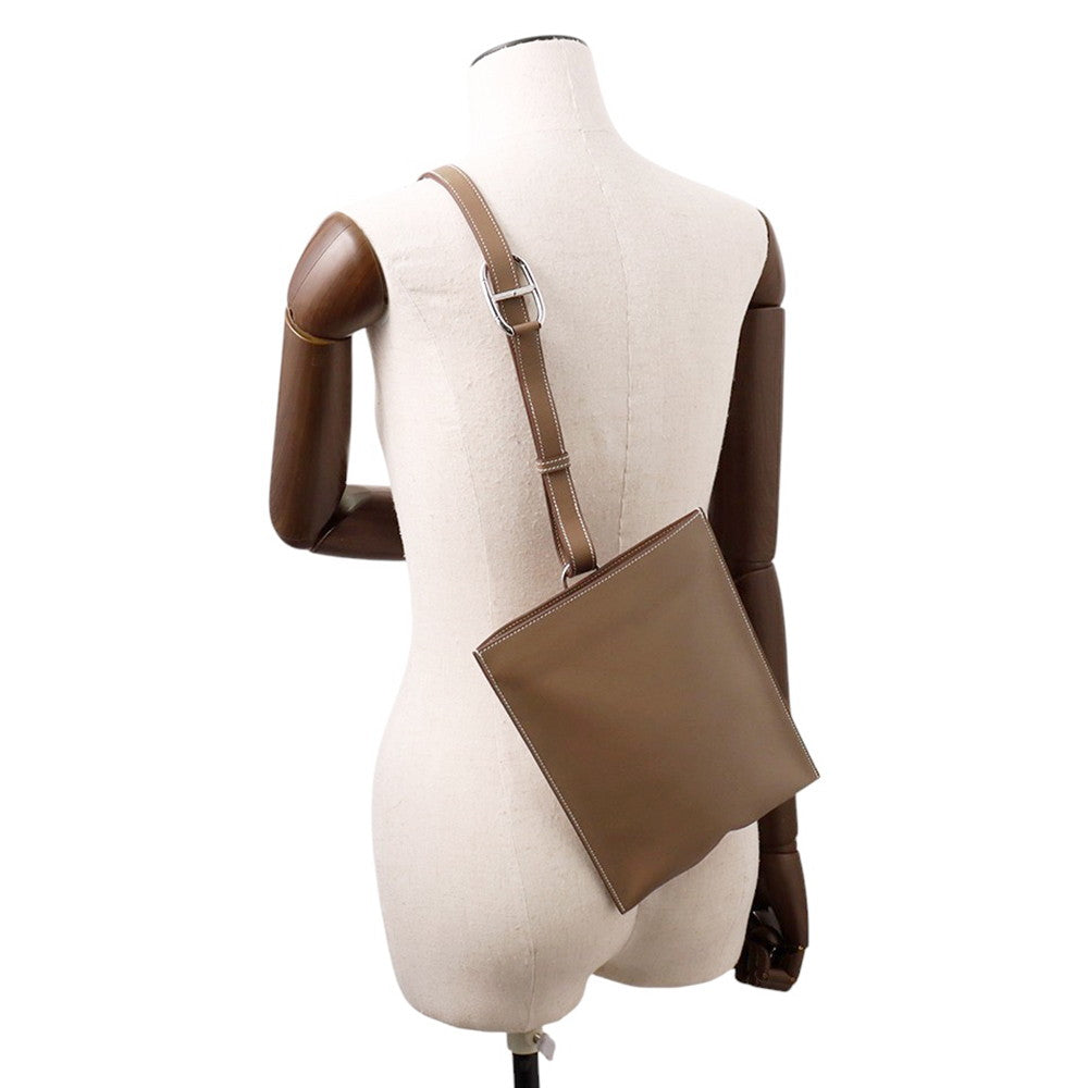 HERMES Portefeuille Poschamp Plus Etoupe Swift Leather
