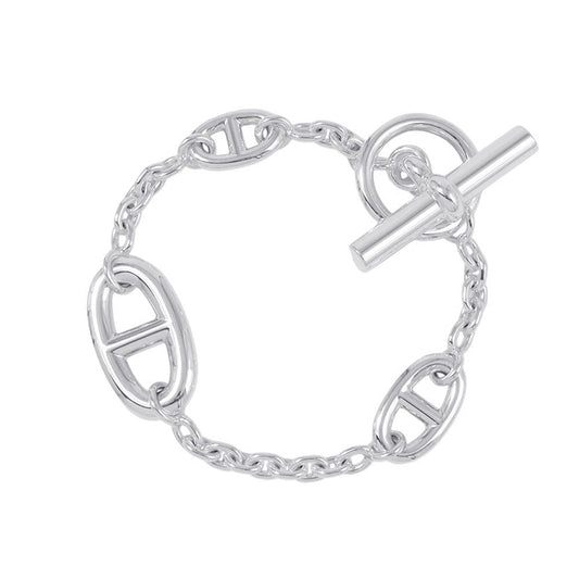 HERMES Chaine d'Ancre Farandole Bracelet Size SH SV925