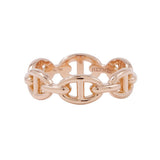 HERMES Chaine d'Ancre Anchene Ring Size PM/53/#13 18K Pink Gold
